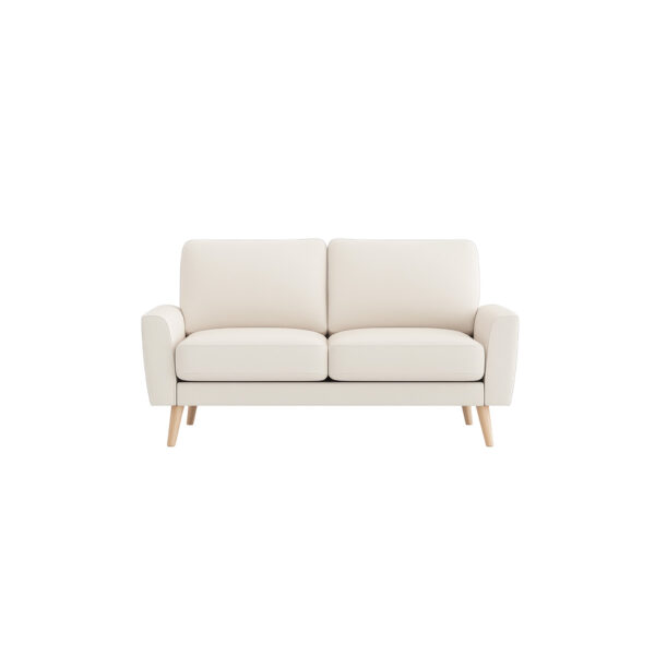 Sierra Minimalist Off-White Loveseat