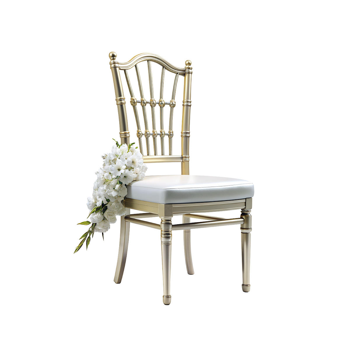 Sierra Elegant Gold Event Chair with Cushion