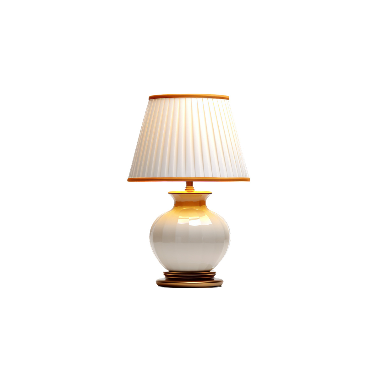 Sierra Elegant White Ceramic Table Lamp
