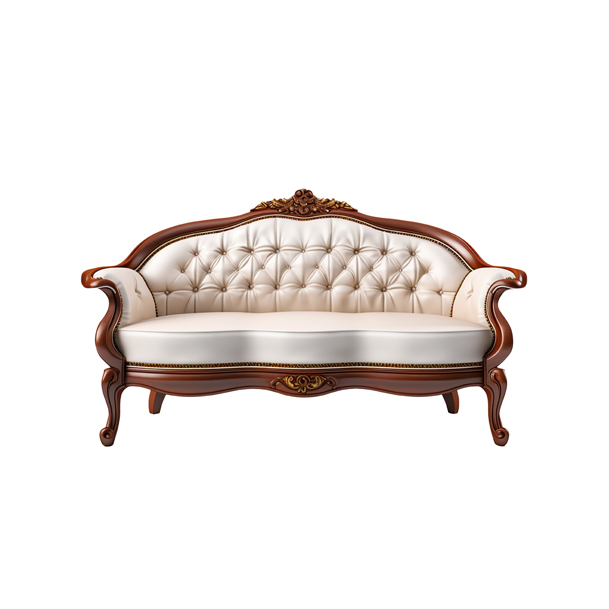 Sierra Vintage Elegant Button-Tufted Sofa