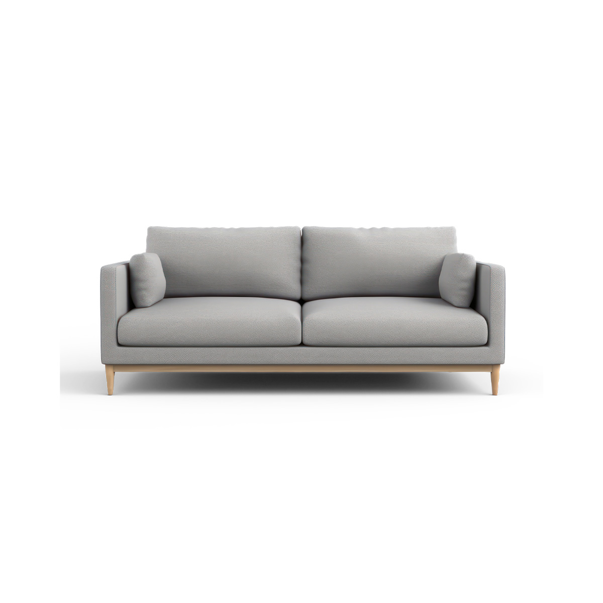 Sierra Modern Light Grey Two-Seater Sofa
